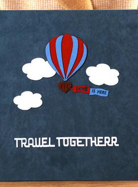 56pc批发6寸100张5相册本600张亚麻毛毡相册插袋寸儿童宝宝成长册