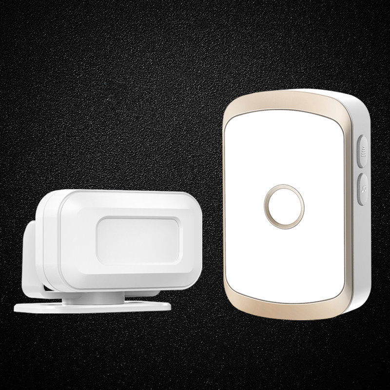 门口欢迎光临感应器商用进门语音提示迎宾报警器超市分体门铃店铺