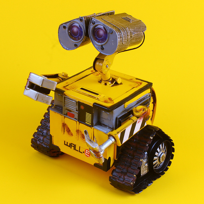 仿古金属wall模型瓦力铁皮-e储钱罐工艺品新婚房创意家居装饰摆件