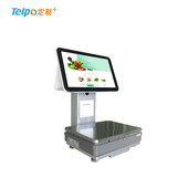 天波称重收银电子计价生鲜水果秤称重收款 一体机tps655厂家直销