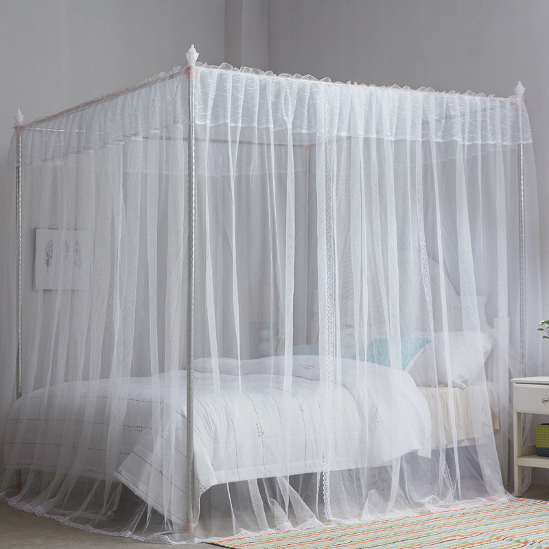 qjao批发蚊帐家用2022新款1米8卧室落地式大床1.2米蚊帐2.0x2.2纹