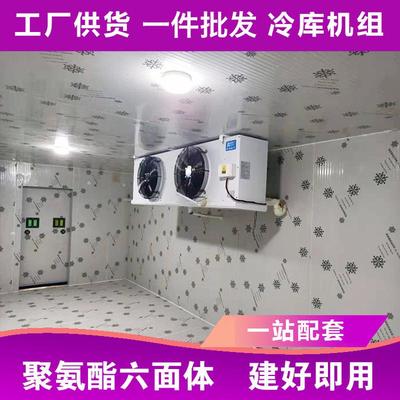 热销低温冷冻库全套设备制冷机组肉类小型水果果蔬保鲜库220v蔬菜