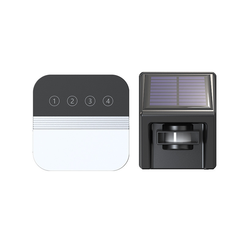 无线远距离感应报警器太阳能车道过道红外探测防水货源厂家