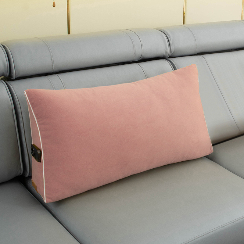 可拆洗长条三角沙发靠垫床头靠枕客厅大靠背软包护腰抱枕大号腰枕