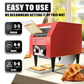 链式 多士炉全自动自助餐烤吐司机器快速多功能烤面包机商用酒店用