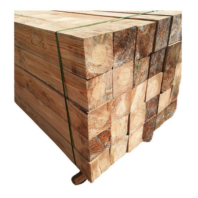 吊车垫木旧枕木硬木枕木厂家垫钢材木方浸油枕木垫脚枕木