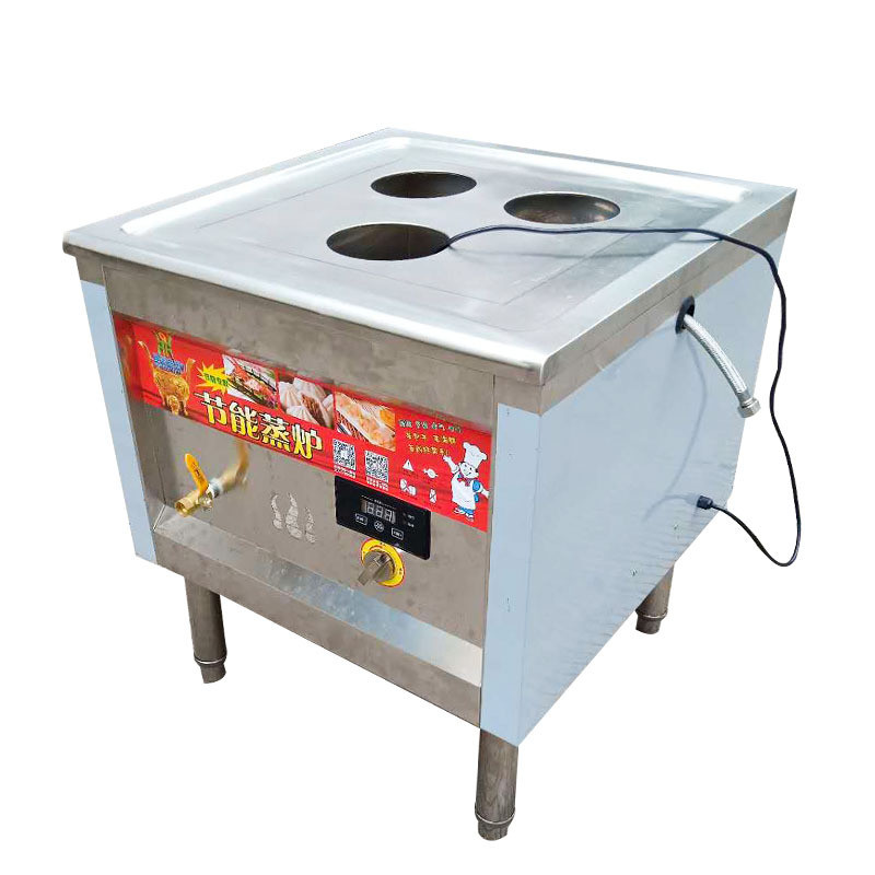 波纹管控制燃气蒸包炉带风机微电脑蒸包炉商用小笼包方管蒸汽炉