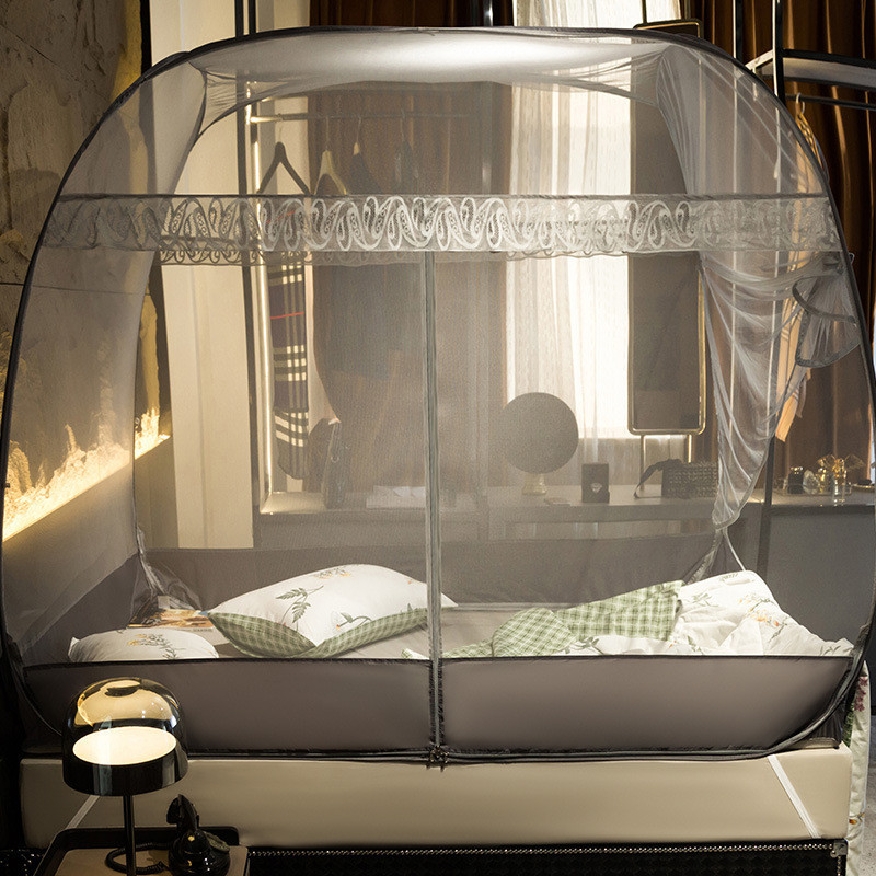 学生宿舍蒙古包蚊帐家用免安装无须支架1.8米床1.5m新款防摔儿童