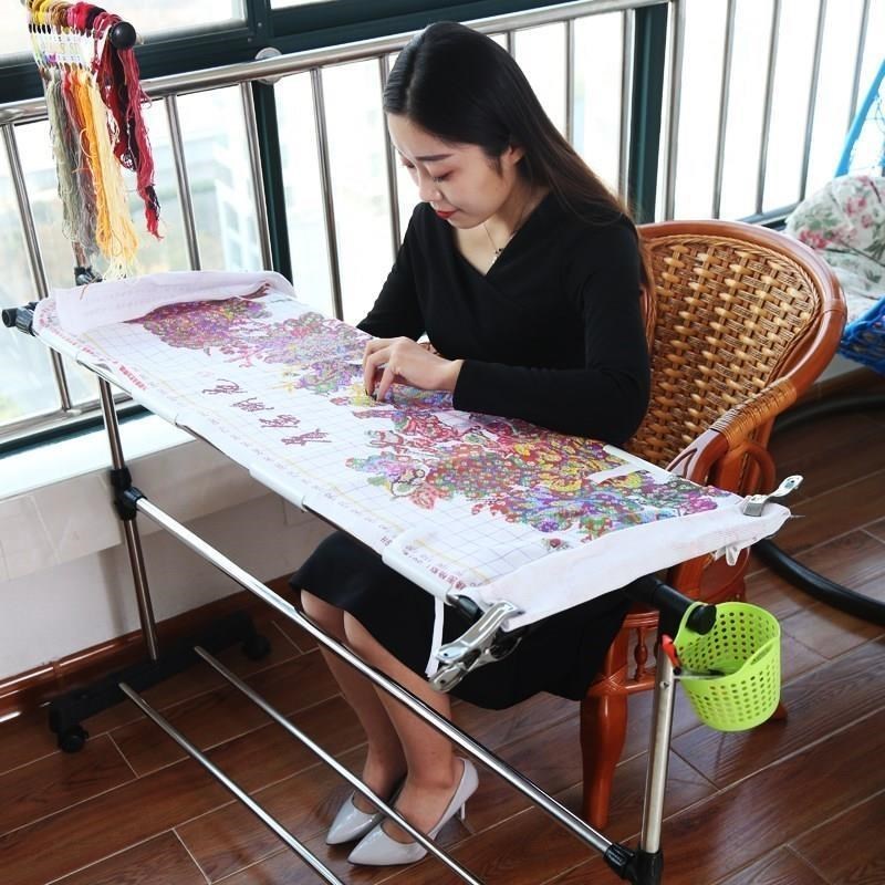 十字绣神器十字绣架子家用小型专用绣架绣十字绣辅助工具不锈钢