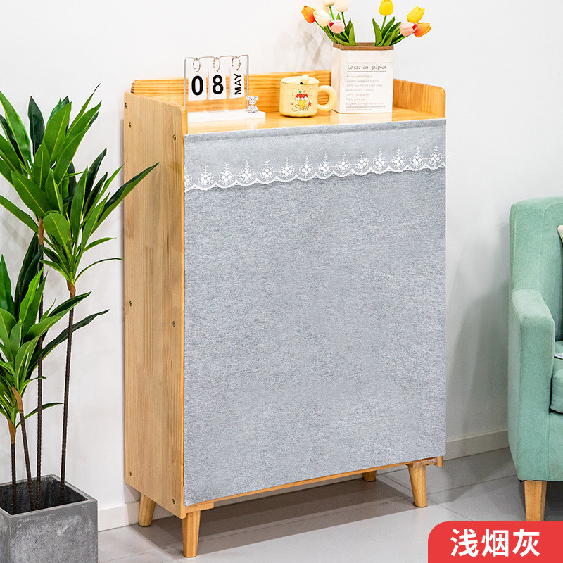 自粘式鞋柜帘免打孔分水器帘帘子厨房橱柜遮丑遮挡衣柜隔断门帘