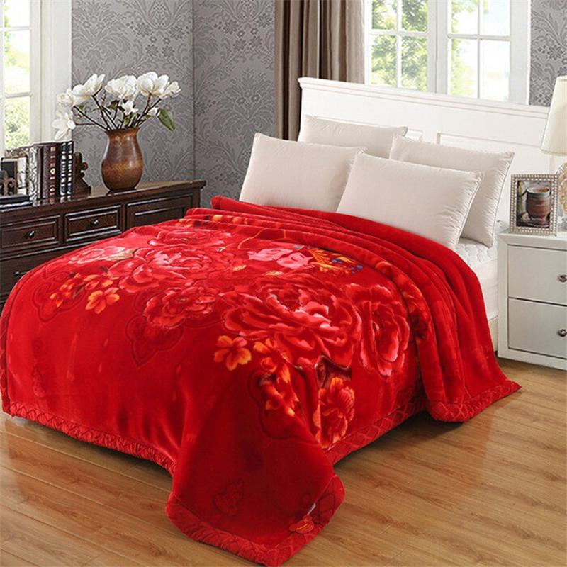 厂家批发拉舍尔毛毯冬季加厚保暖空调午睡双人盖毯法兰绒礼品毯子