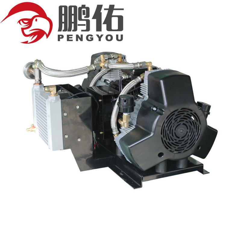 鹏佑高端长寿命造续性工作低排温长时间雪机专用无油静音空压机