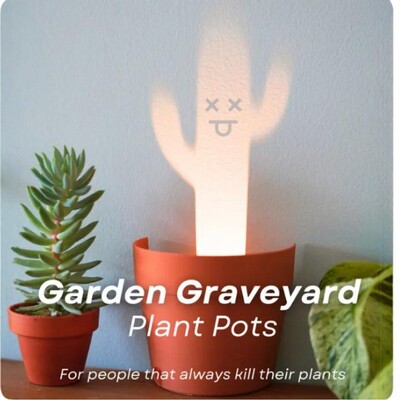 Plant Pot Light Projections 植物盆景光投影仿真盆栽花盆多肉