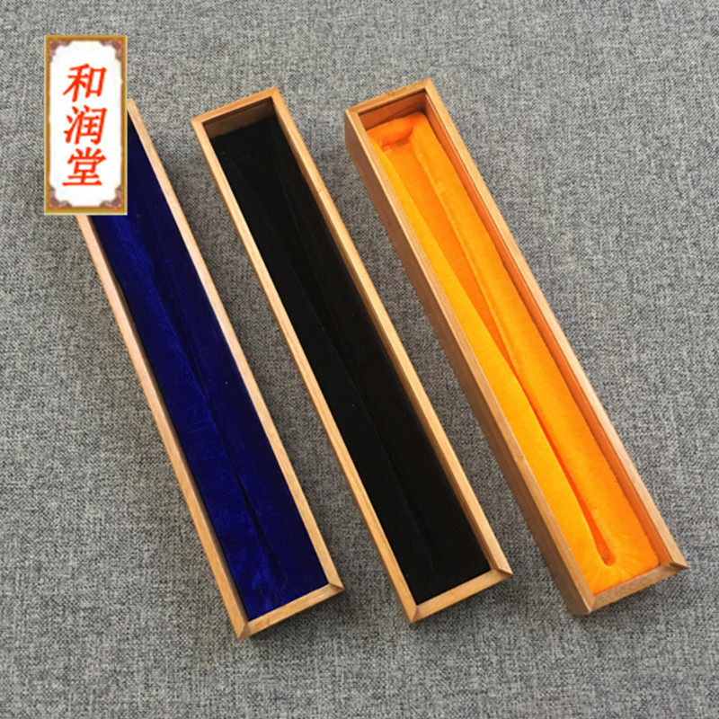 单把收藏香樟木盒扇子包装盒宣纸折扇复古包装盒香樟木折扇装盒