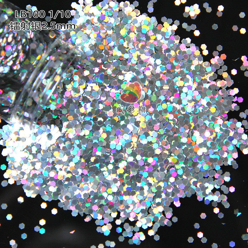 炫彩镭射银金葱粉六角美甲滴胶pet硅藻泥波波球工艺品金葱粉闪粉,工业油品/胶粘/化学/实验室用品,金葱粉,淘宝优惠券,粉丝福利购,淘宝优惠卷