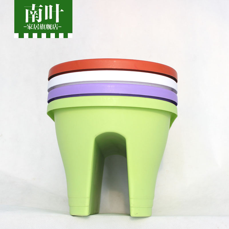 阳台绿化户外塑料花盆大号栏杆花盆马鞍盆绿植盆栽种植厂家直销