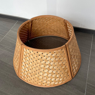 2024年新款圣诞树围手工编织竹编定制拆卸圣诞树群适合1米8圣诞树