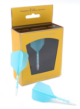 热销cuesoul/q獣rostt19飞镖尾翼蓝色混一体镖叶耐用配件大方色标