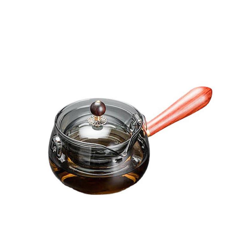 壶木把高硼硅玻璃逍遥侧可360°旋转内胆泡茶器电陶炉煮茶壶