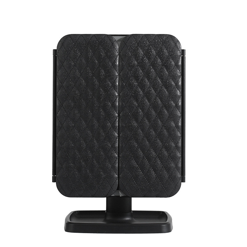 度led灯化妆镜子台式桌面三面折叠美妆梳妆270智能超大广角女神礼