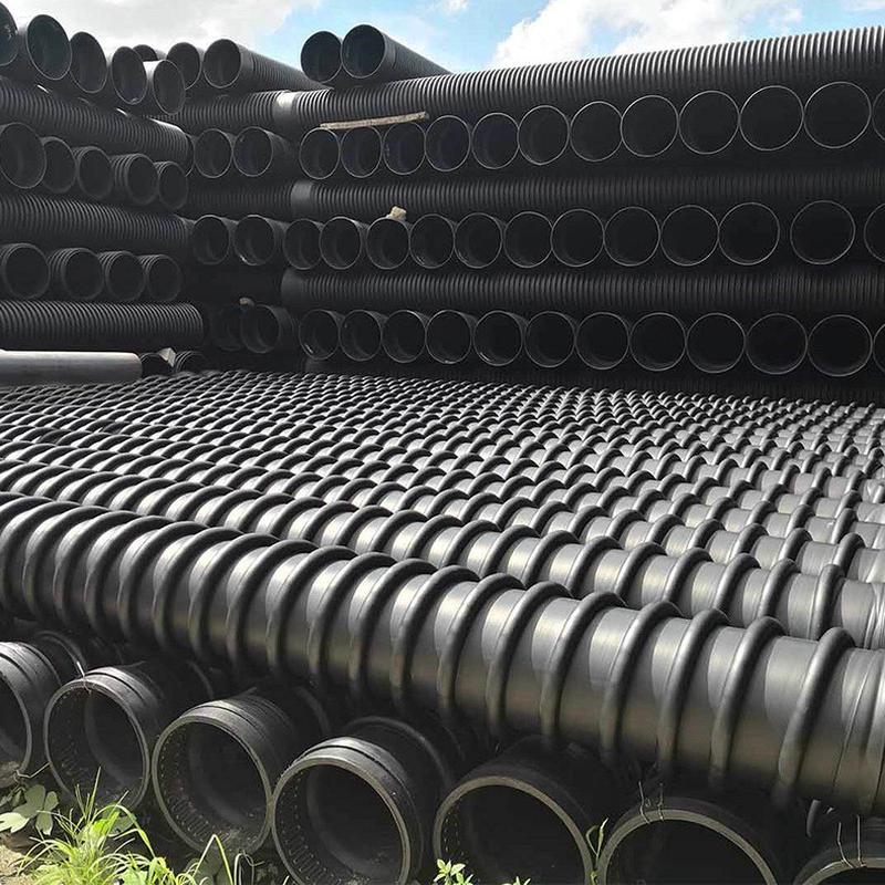 现货供应 福建克拉缠绕管sn10 pp增强聚乙烯管污水管排污管