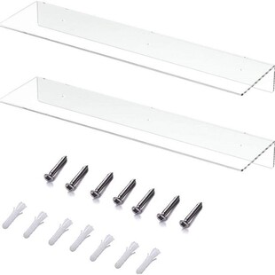 爆款亚克力l形置物架透明墙架客厅浴室收纳架壁挂式卫生间