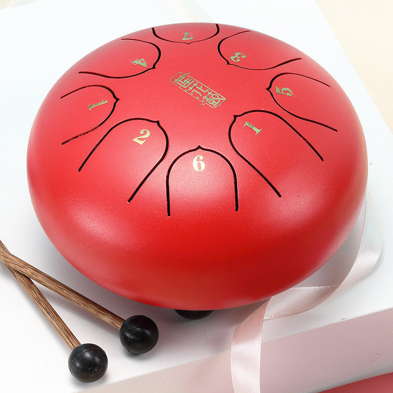 新品上市莲花牌儿童空灵鼓6寸空色鼓幼儿园用【1:1配鼓棒】