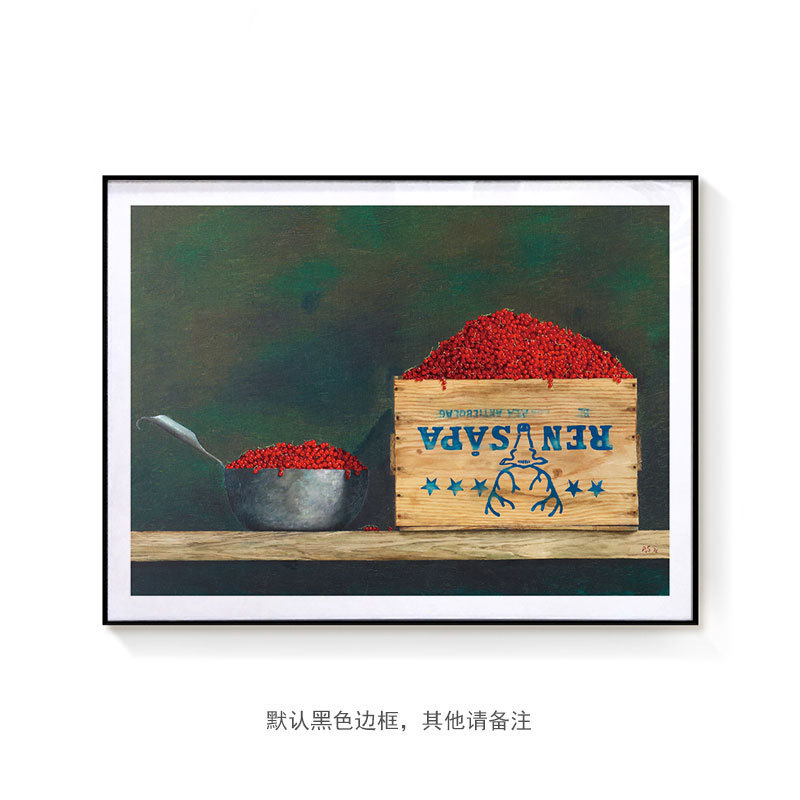 后现代抽象书房装饰艺术油画轻奢风菲利普冯尚茨客厅水果画芯挂画图片