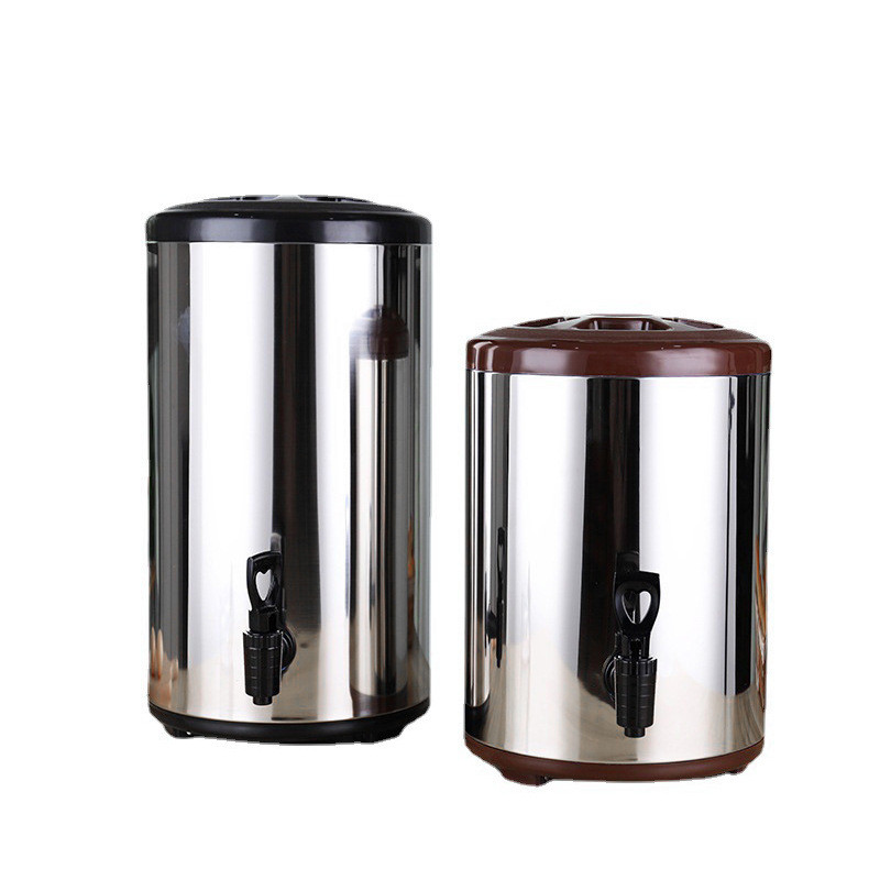 出口印尼不锈钢保温桶奶茶店升果汁桶812l10商用双层发泡奶茶桶