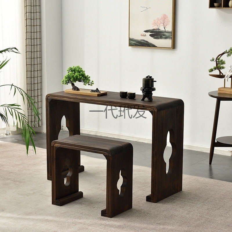 热销古琴桌凳烧桐木书法桌古琴桌整体仿古琴桌共鸣古琴桌国学实木