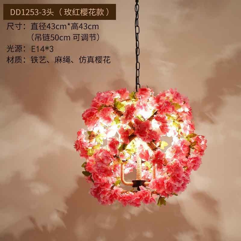 厂家胡桃植物复古吊灯工业风酒馆吧台餐厅花店装饰创意个性灯具