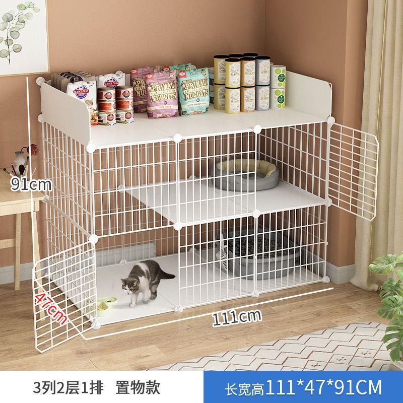 猫笼子家用室内超大自由空间宠物别墅带厕所一体三层猫咪屋舍