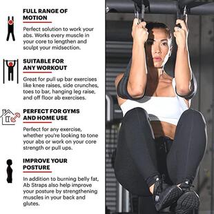 引收腹向上单杠腹肌悬臂训练带健腹器悬挂身举腿腹肌健身器材