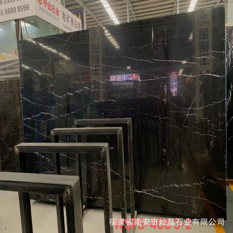 天然黑白根大理石别墅套房会所酒店装修定做窗台石异形石材门槛石