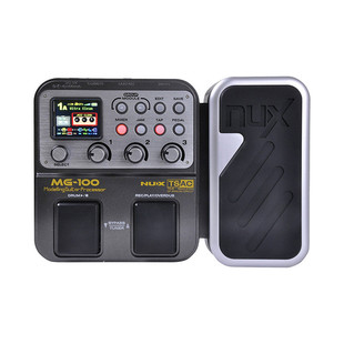 纽克斯nux电吉他效果器mg 100合综合失真数字成单块鼓机loop循环