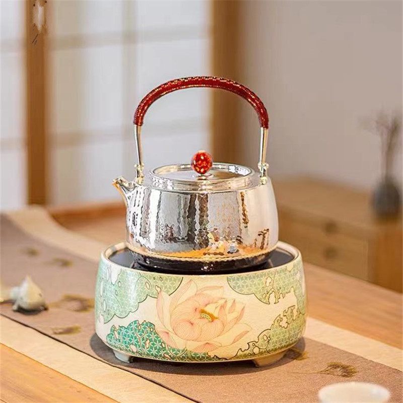 龙隐斋莲说电陶炉静音家用小型台式煮茶器铁壶银壶铜壶不挑壶茶炉