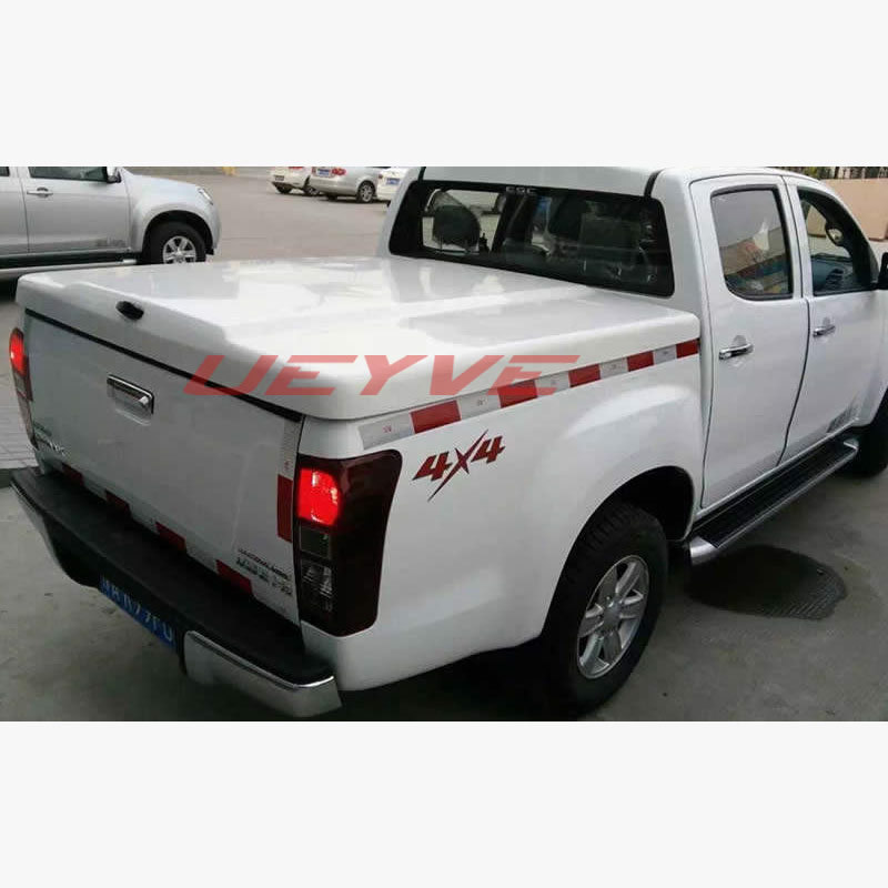 热销江西五十铃dmax铃拓瑞迈后盖改装免打孔平盖皮卡平平板盖货箱