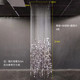 片舞台亚克力亮片吊顶银色线帘挂件婚庆酒店宴会厅圆婚礼吊顶珠链