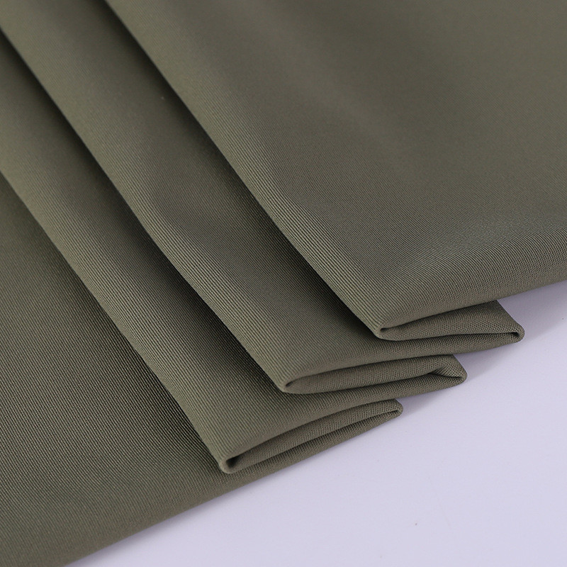 高直供锦纶高弹双面布厂家弹瑜伽服面料打底裤紧身裤瑜伽裤布料