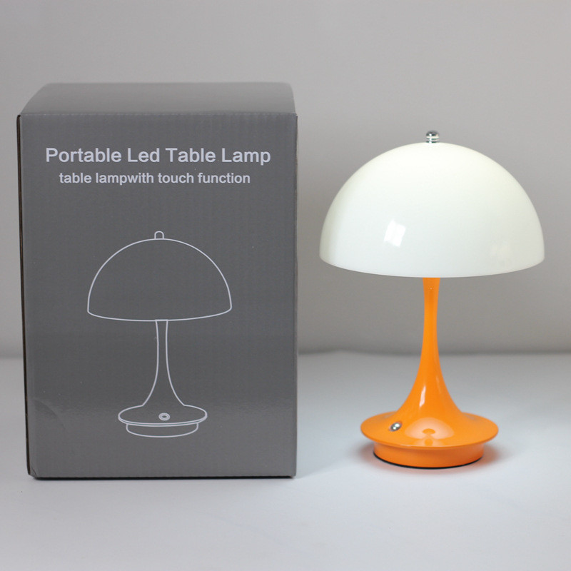 设计师款现代简约卧室灯ins奶油风蘑菇床头氛围灯小蛮腰花蕾台灯