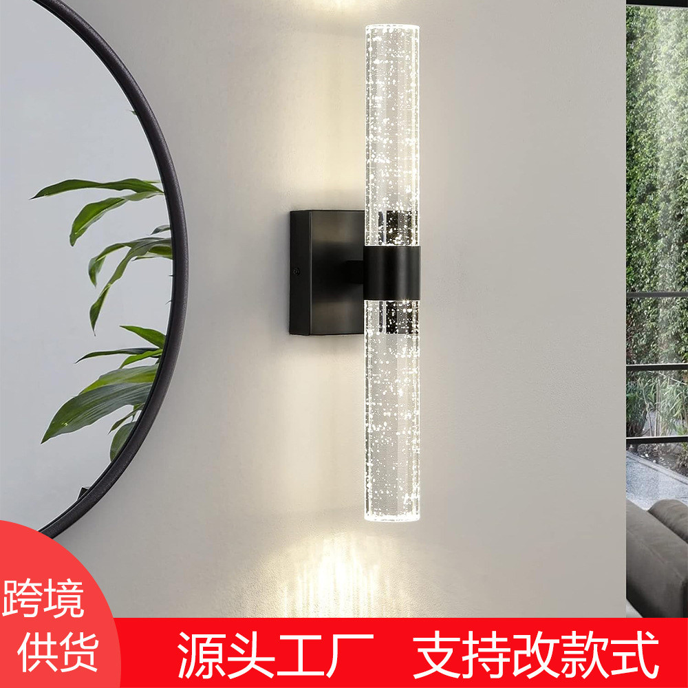 美式灯具酒店床头灯卧室灯走廊灯中山复古水晶镜前灯浴室led壁灯