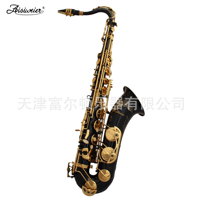 热销降b调次中音萨克斯厂家批发萨克斯黑金双键筋次中音萨克斯乐