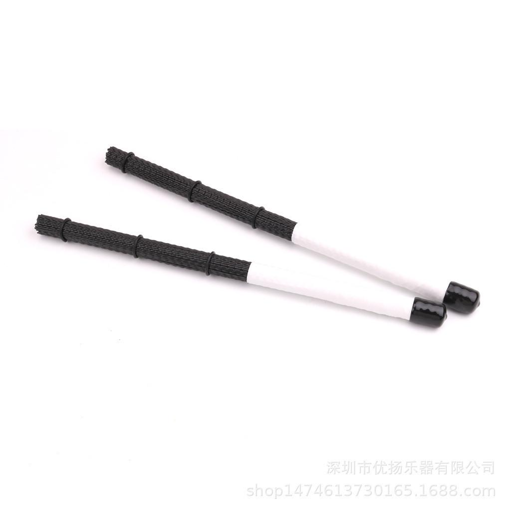 架子鼓鼓刷 箱子鼓鼓刷 尼龙波浪形鼓刷束棒 波浪鼓刷 多色可选