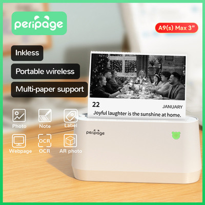 PeriPage爱立熊A9Max四寸错题打印机便携式迷你小型标签快递照片