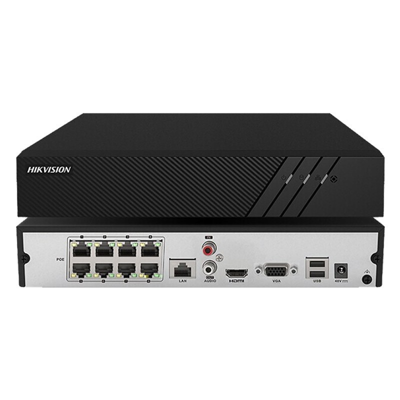 海康4/8路POE网络NVR高清监控主机DS-7808N-k1/8P  7804N-K1/4P