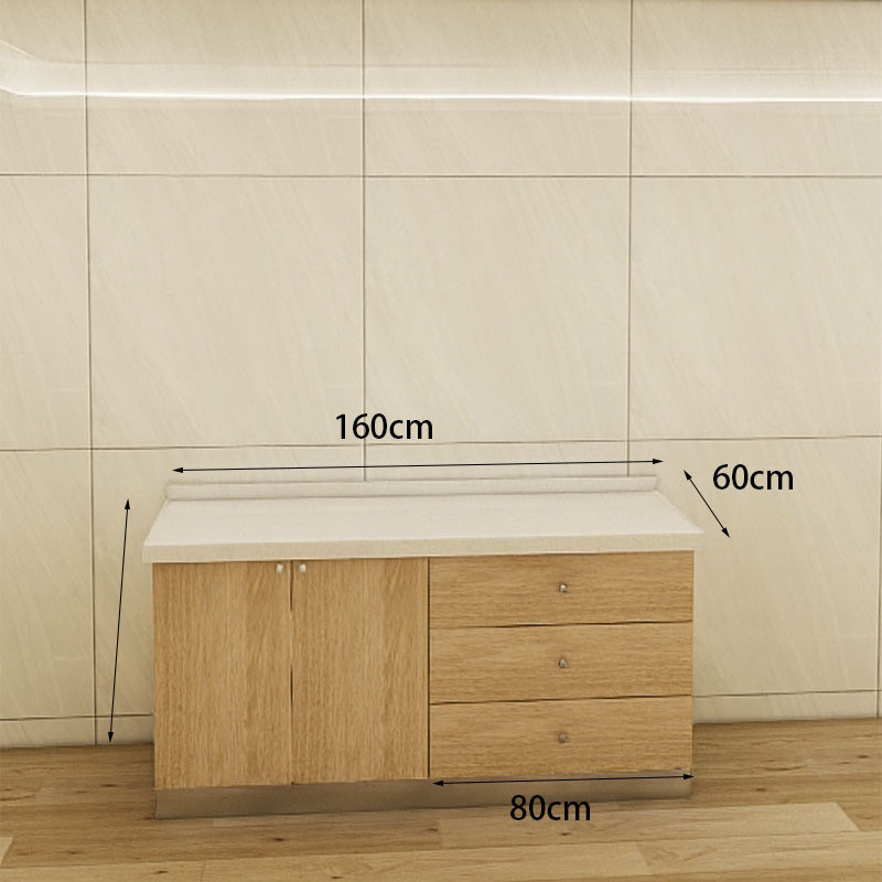 热销简易橱柜厨房入户柜小型茶水柜多层板柜门吊柜成品批发