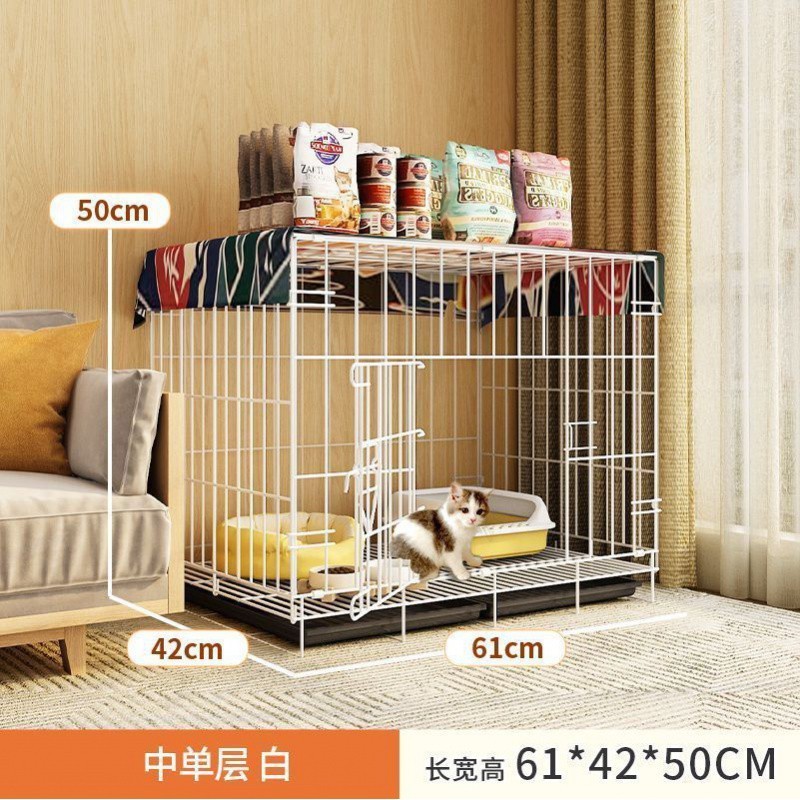 猫笼子家用室内小型不占地猫屋折叠带厕所一体养幼猫专用猫咪猫笼