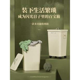 大号大新品 麦桶桶移动垃圾桶带轮子厨房家用客厅户外别墅庭院高款