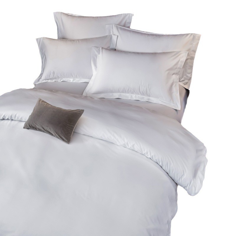 酒店全棉四件套60支80支宾馆酒店床上用品床单被罩布民宿草