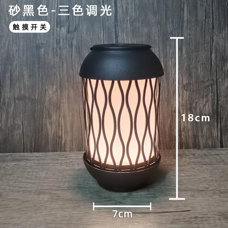 led充电酒吧台灯餐厅装饰氛围灯创意户外露营灯桌灯提灯火焰灯